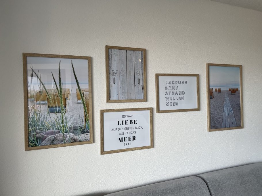 Ferienwohnung Hygge - familienfreundliches Wohnzimmer mit Südbalkon